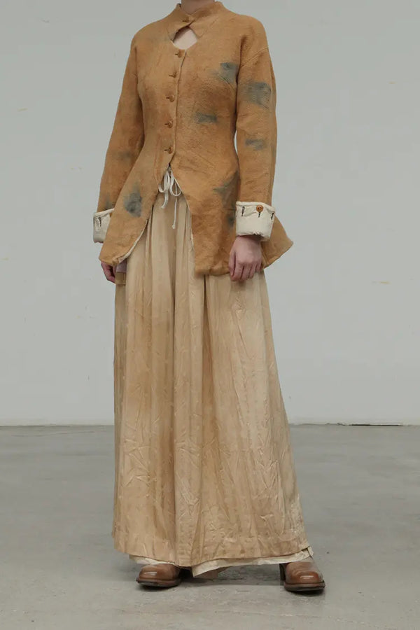 MUTEDANCE hand-dyed silk top MD20FW27